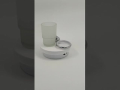 एकल टंबलर धारक SUS304 ग्लास बाथरूम सामान OEM ODM क्लासिक दौर