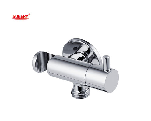 OEM पीतल शौचालय Shattaf सेट धारक वाल्व हैंडल Bidet बाथरूम क्रोम