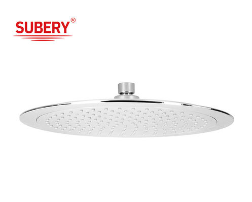 एबीएस प्लास्टिक रेनशोवर 10 &quot;गोल क्रोम बाथरूम स्तंभ OEM